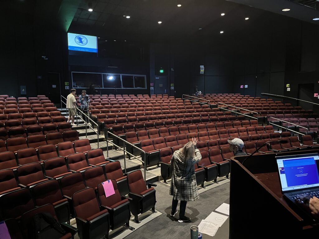 Empty auditorium seats